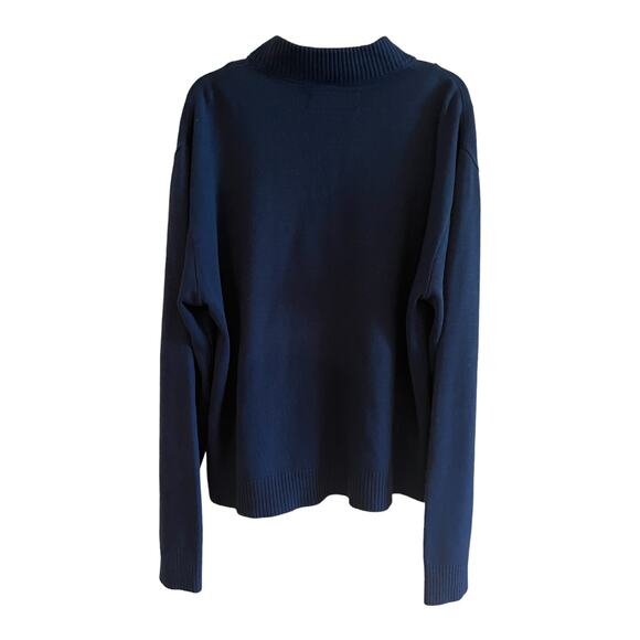 Rare HTF Disney World Castmember Navy Blue Unisex Sweater SzXL - Picture 2 of 13